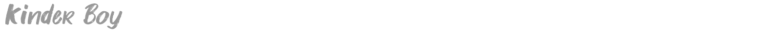 Kinder Boy font preview